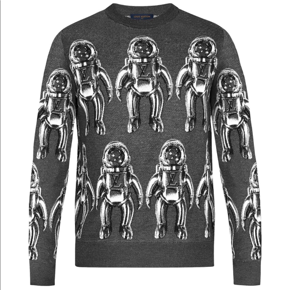 Louis Vuitton Spaceman Jacquard Crew Neck